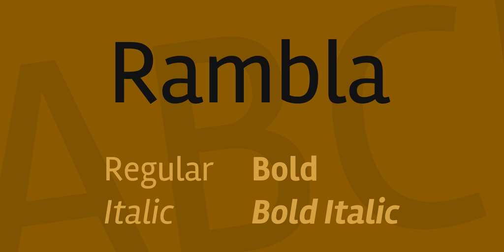 フォント Rambla