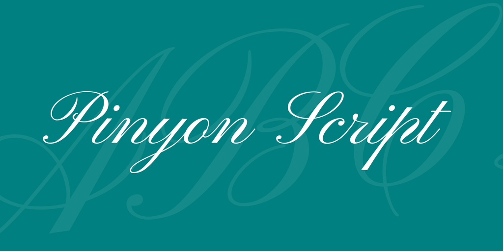 フォント Pinyon Script