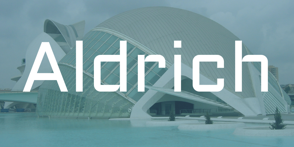 フォント Aldrich