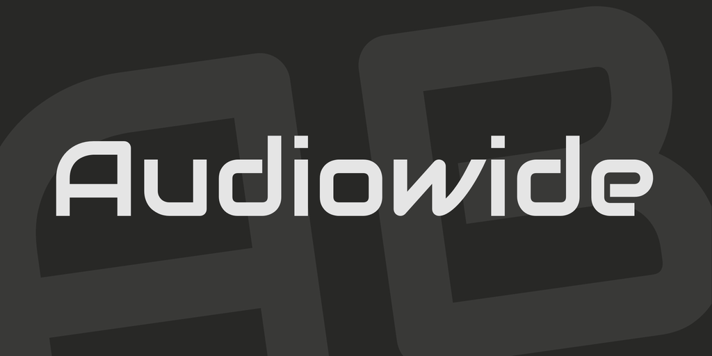フォント Audiowide