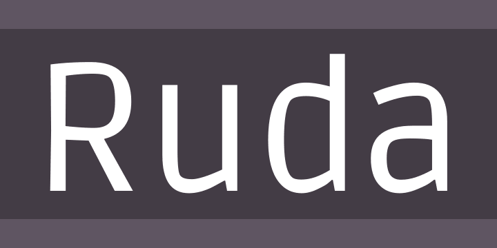 フォント Ruda