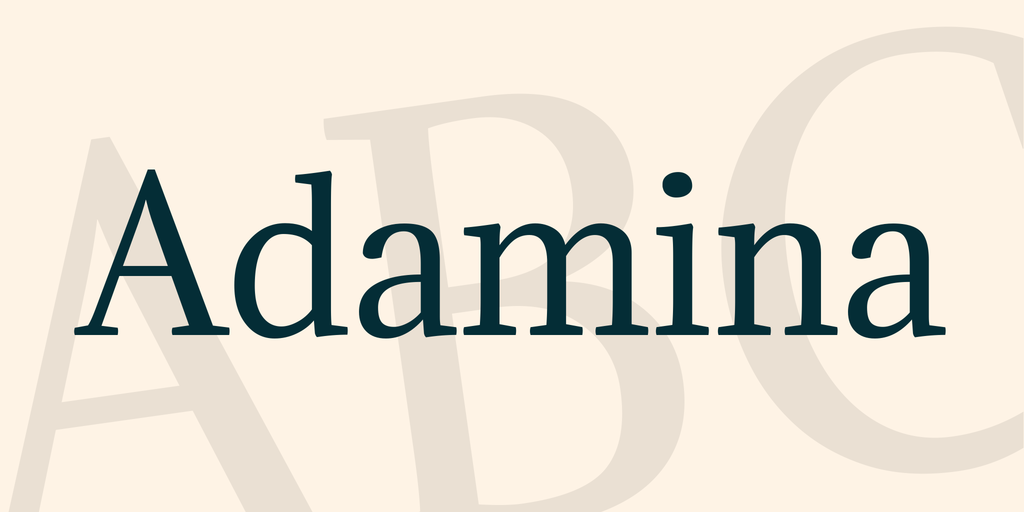 フォント Adamina
