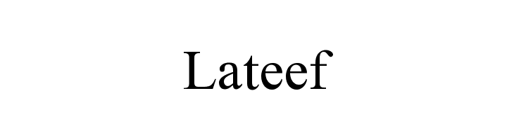 フォント Lateef