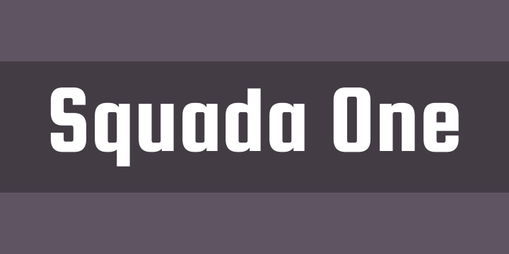 フォント Squada One