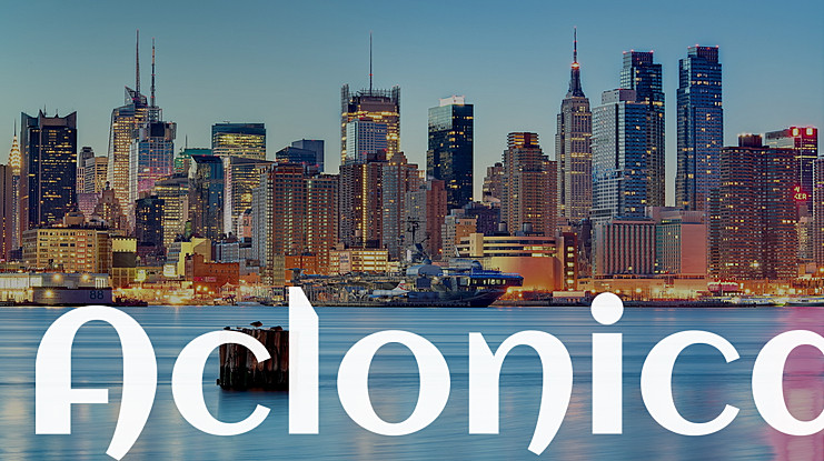 フォント Aclonica