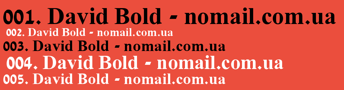 フォント David Libre