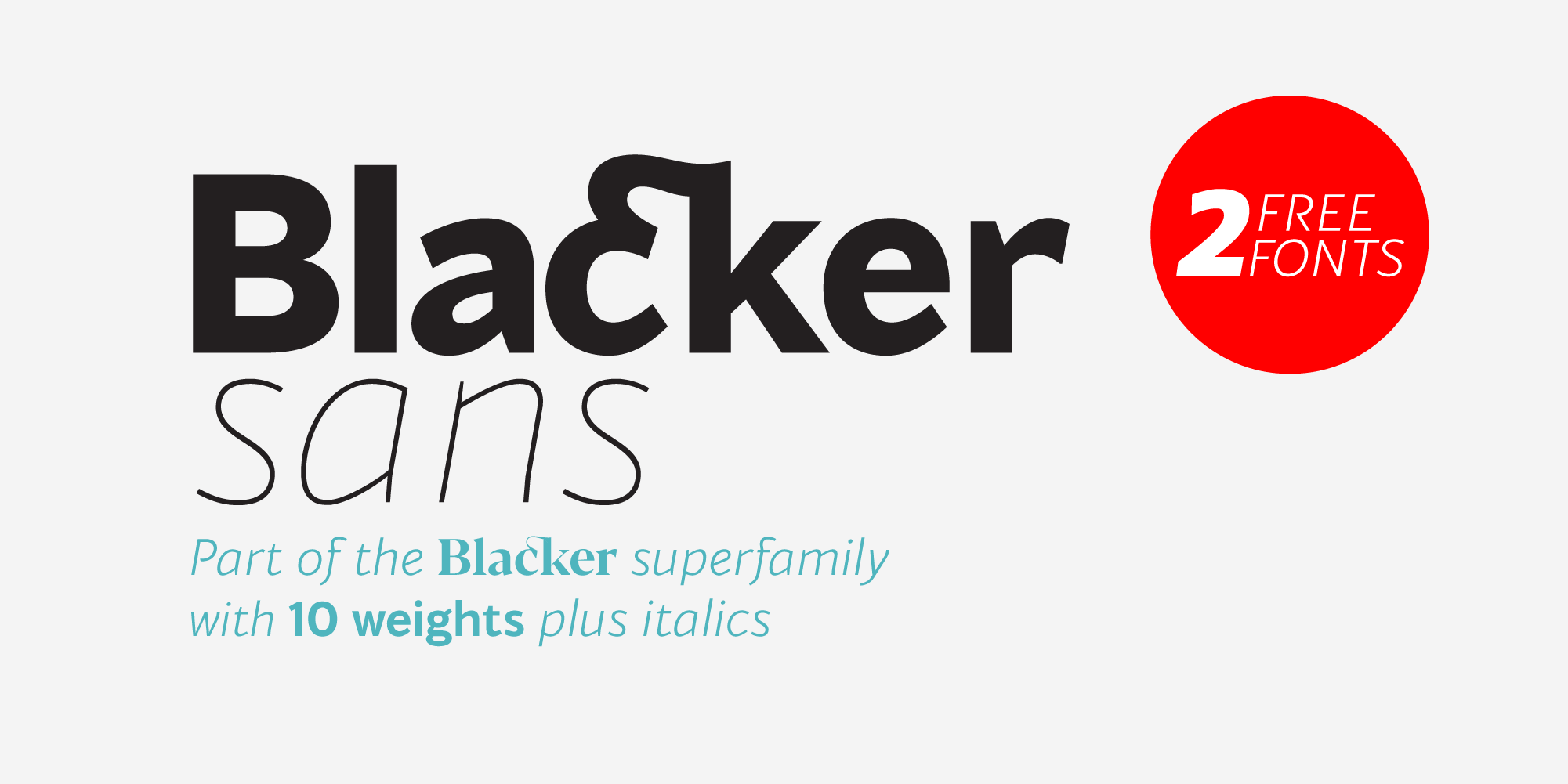 フォント Blacker Sans