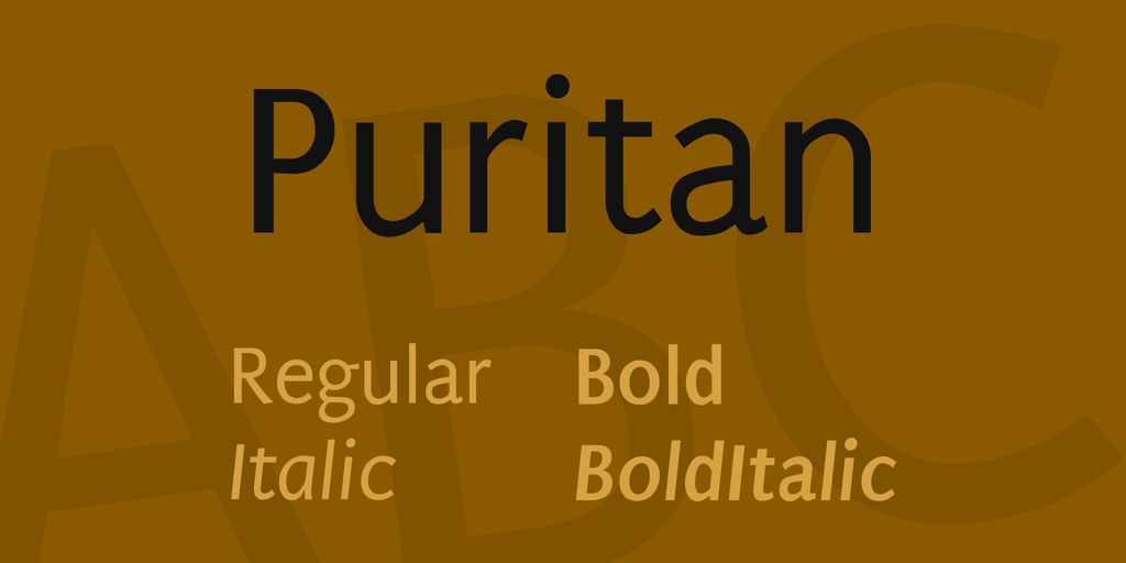 フォント Puritan