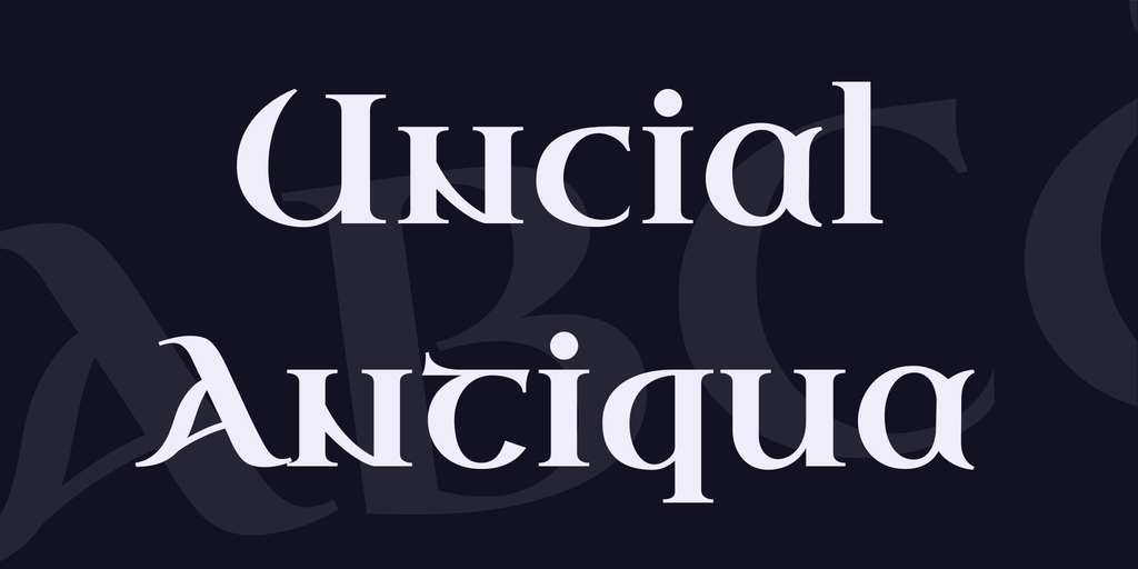 フォント Uncial Antiqua