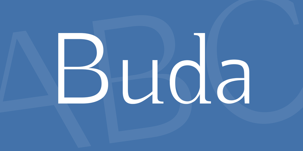 フォント Buda