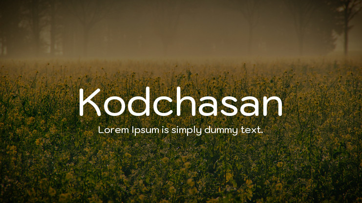 フォント Kodchasan