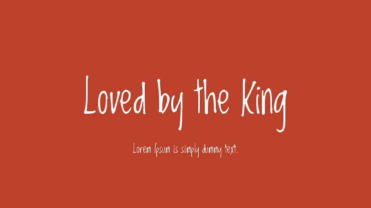 フォント Loved by the King