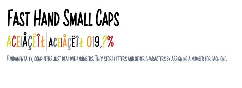 フォント Fasthand