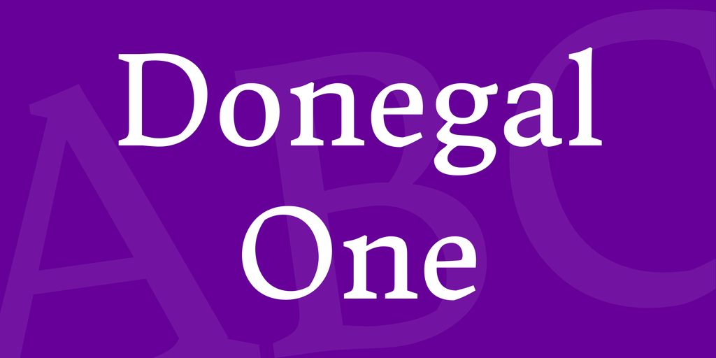 フォント Donegal One