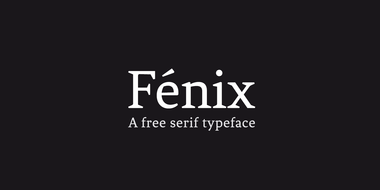 フォント Fenix