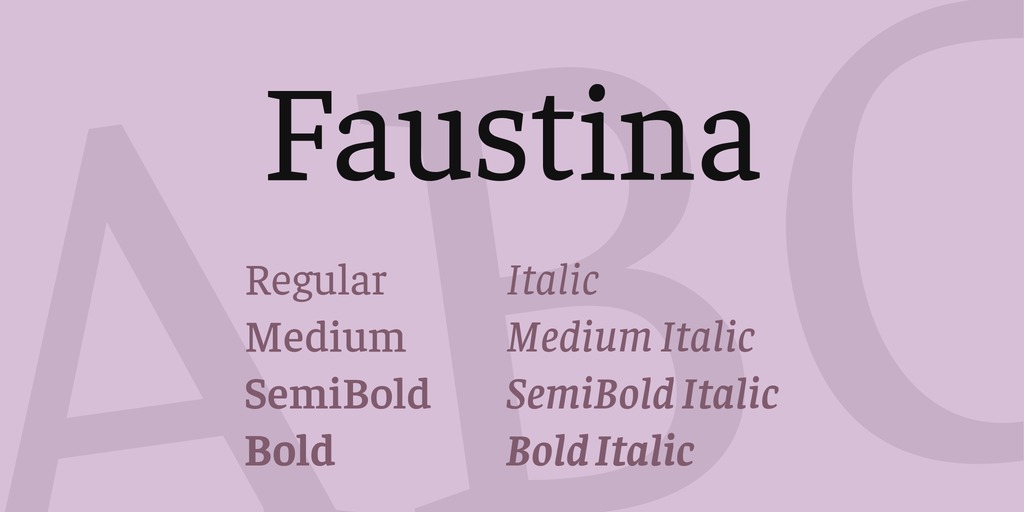 フォント Faustina