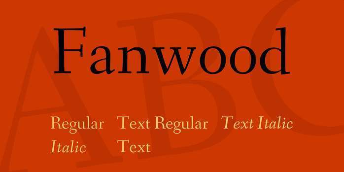フォント Fanwood Text
