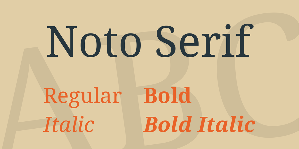 フォント Noto Serif TC