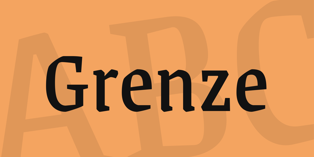 フォント Grenze