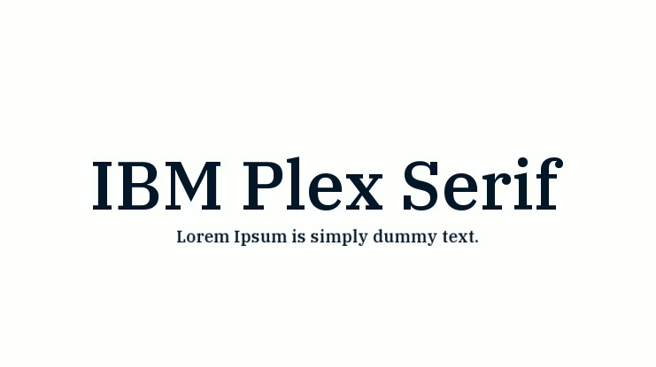 IBM Plex Serif