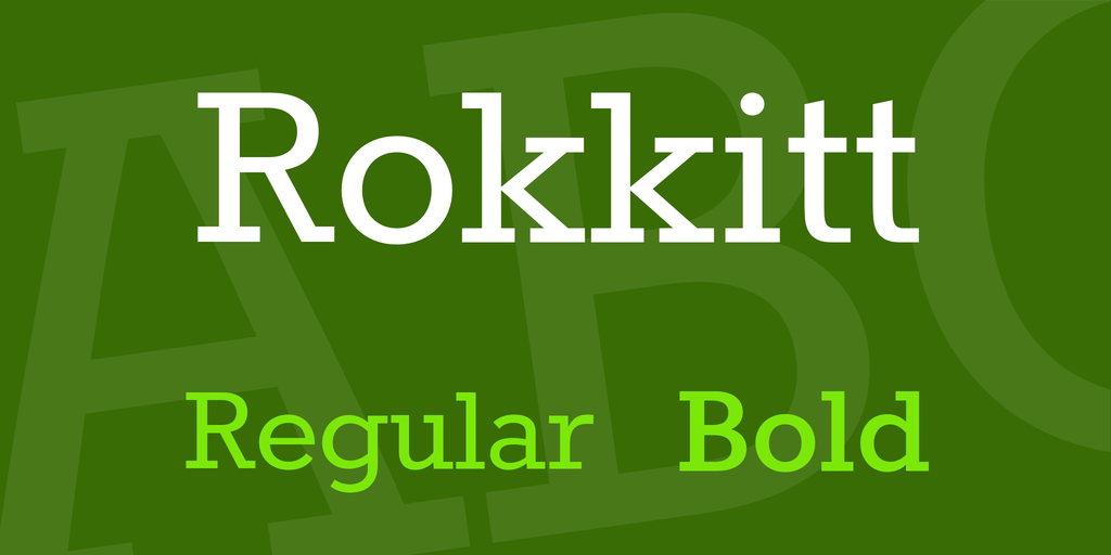 フォント Rokkitt