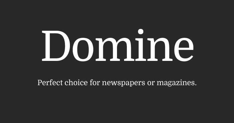 フォント Domine
