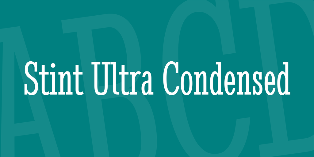 フォント Stint Ultra Condensed