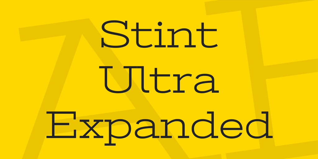 フォント Stint Ultra Expanded