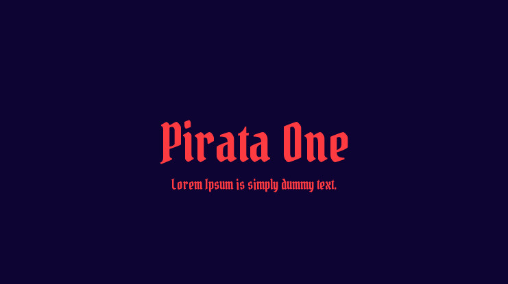 フォント Pirata One