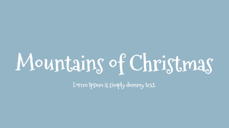 フォント Mountains of Christmas