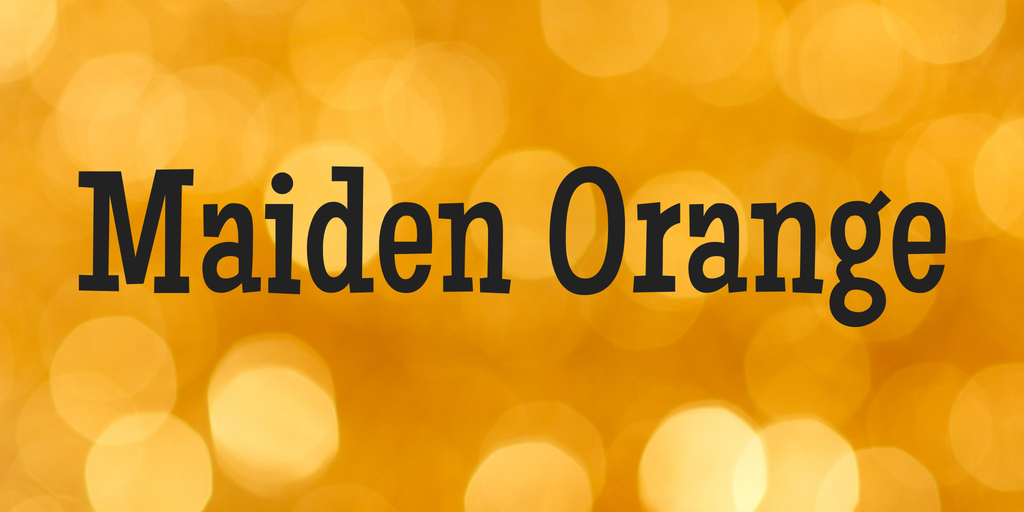 フォント Maiden Orange