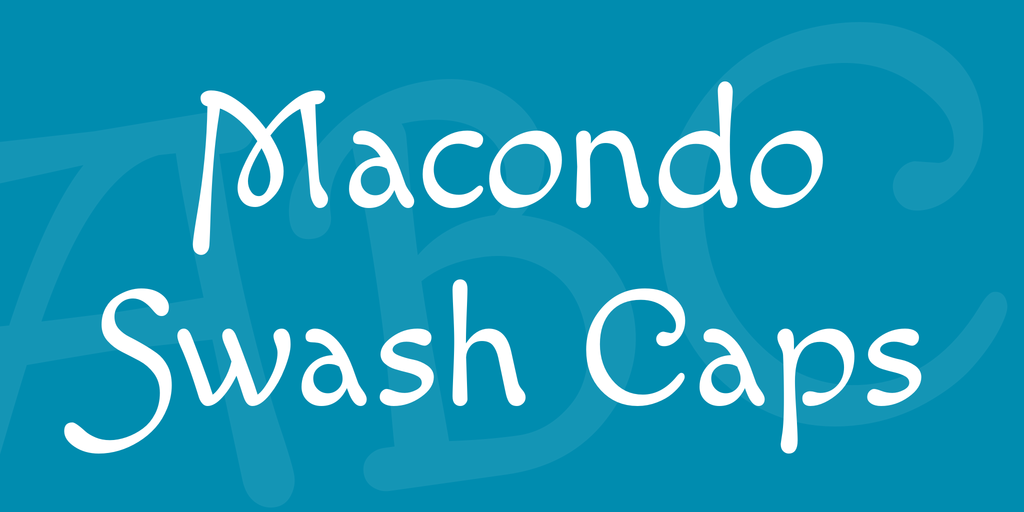 フォント Macondo Swash Caps