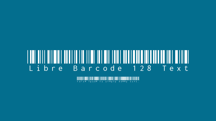 フォント Libre Barcode 128