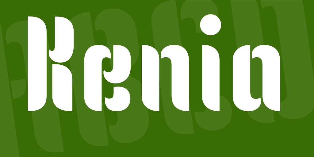 フォント Kenia