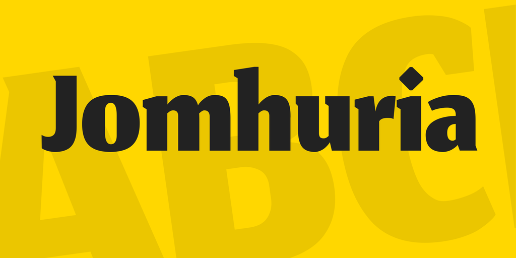 フォント Jomhuria