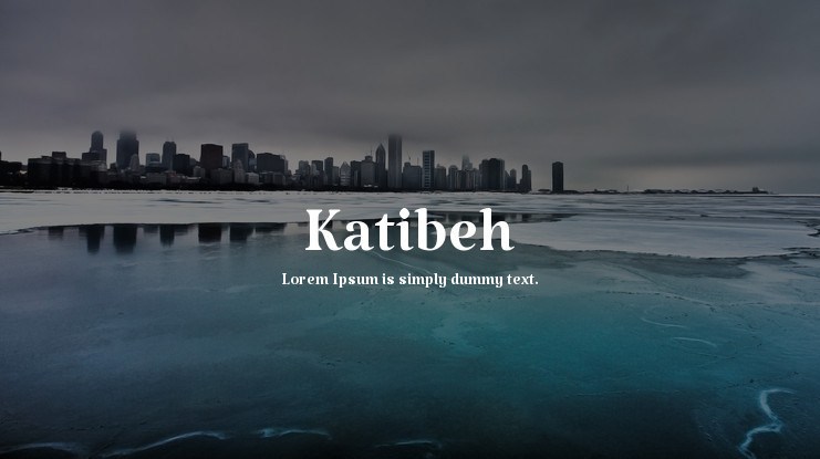 フォント Katibeh