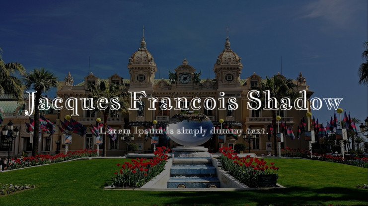 フォント Jacques Francois Shadow