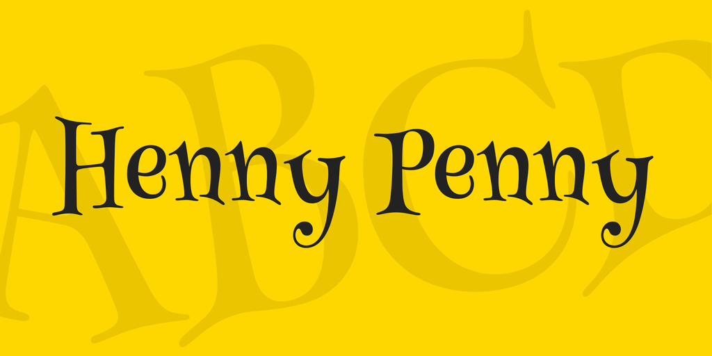 フォント Henny Penny