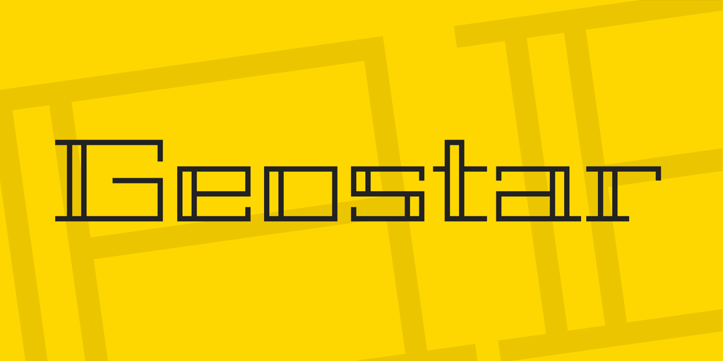 フォント Geostar