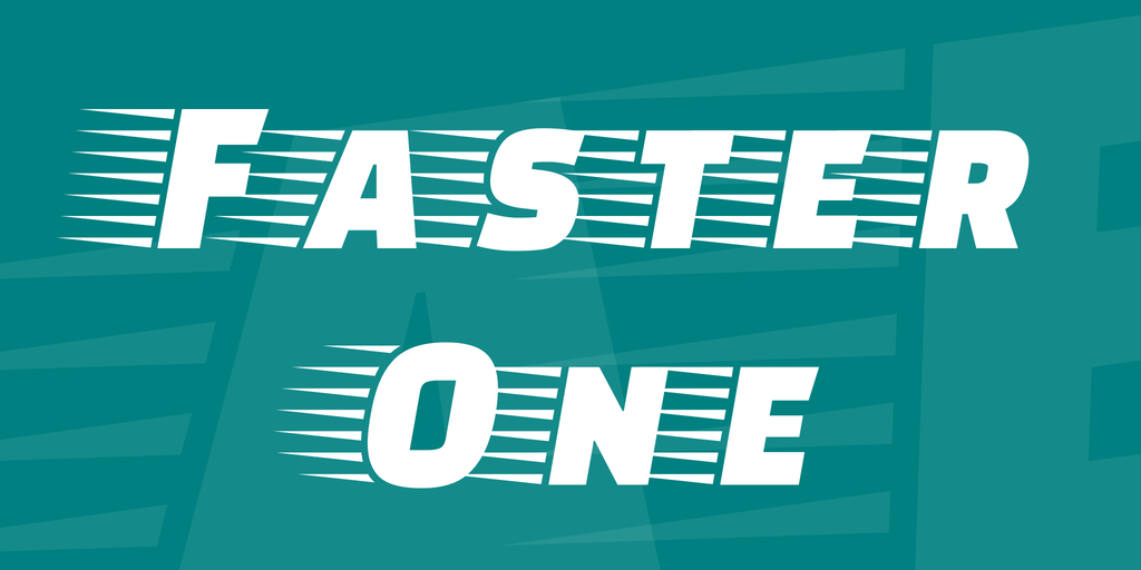 フォント Faster One