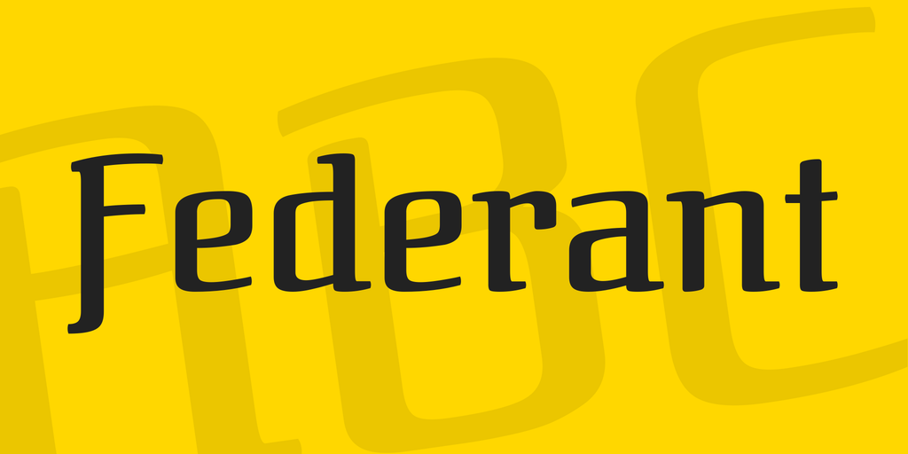フォント Federant