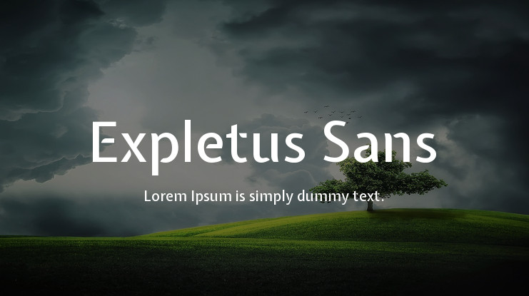 フォント Expletus Sans