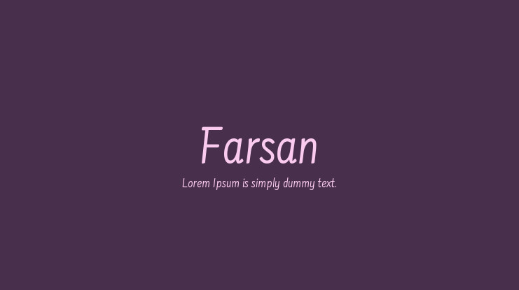 フォント Farsan