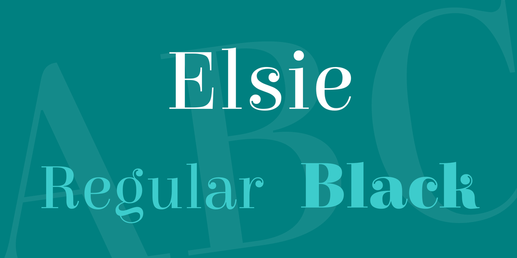 フォント Elsie