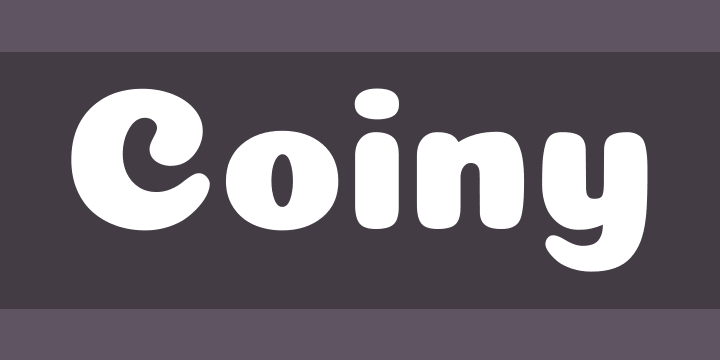 フォント Coiny