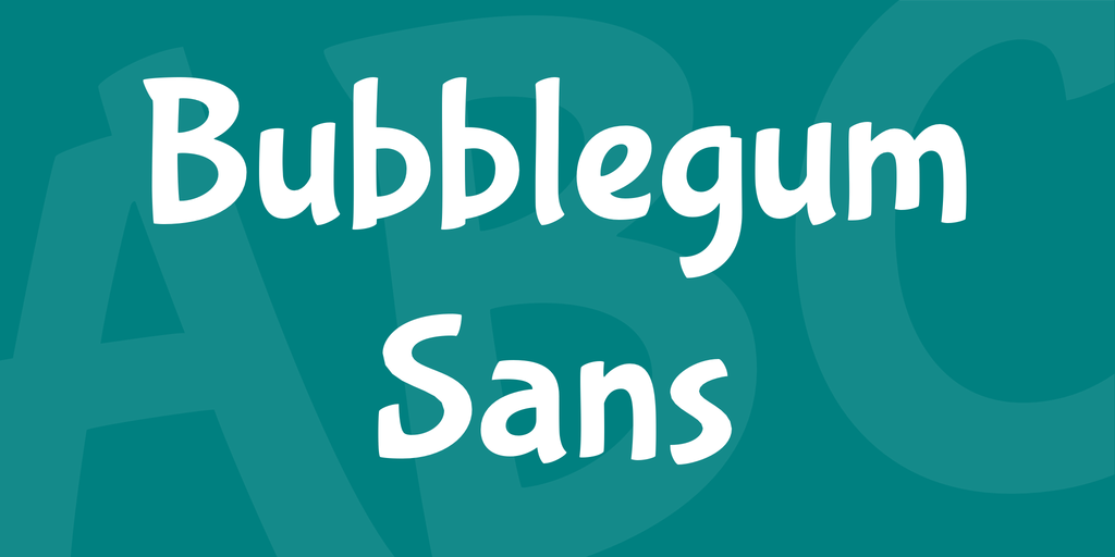 フォント Bubblegum Sans