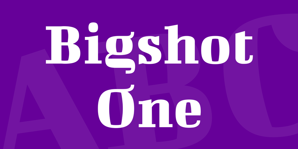 フォント Bigshot One