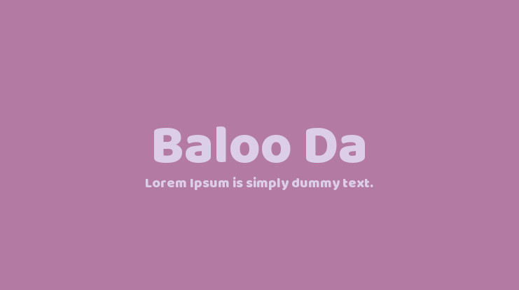 フォント Baloo Da
