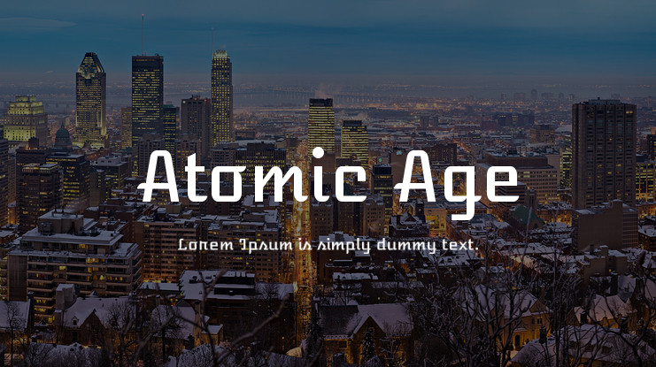 フォント Atomic Age