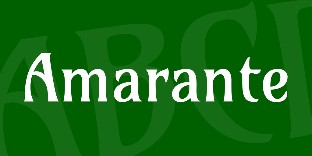 フォント Amarante